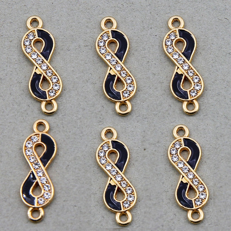 Peris Gems 8pcs Style 15 Gold Infinity Symbol Charms 8pc/Set | DIY Jewelry Pendants SHEIN Amazon Temu