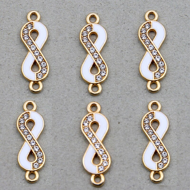 Peris Gems 8pcs Style 17 Gold Infinity Symbol Charms 8pc/Set | DIY Jewelry Pendants SHEIN Amazon Temu