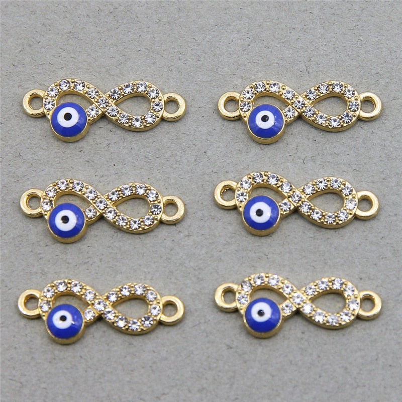 Peris Gems 8pcs Style 18 Gold Infinity Symbol Charms 8pc/Set | DIY Jewelry Pendants SHEIN Amazon Temu