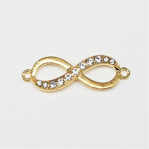 Peris Gems 8pcs Style 4 Gold Infinity Symbol Charms 8pc/Set | DIY Jewelry Pendants SHEIN Amazon Temu