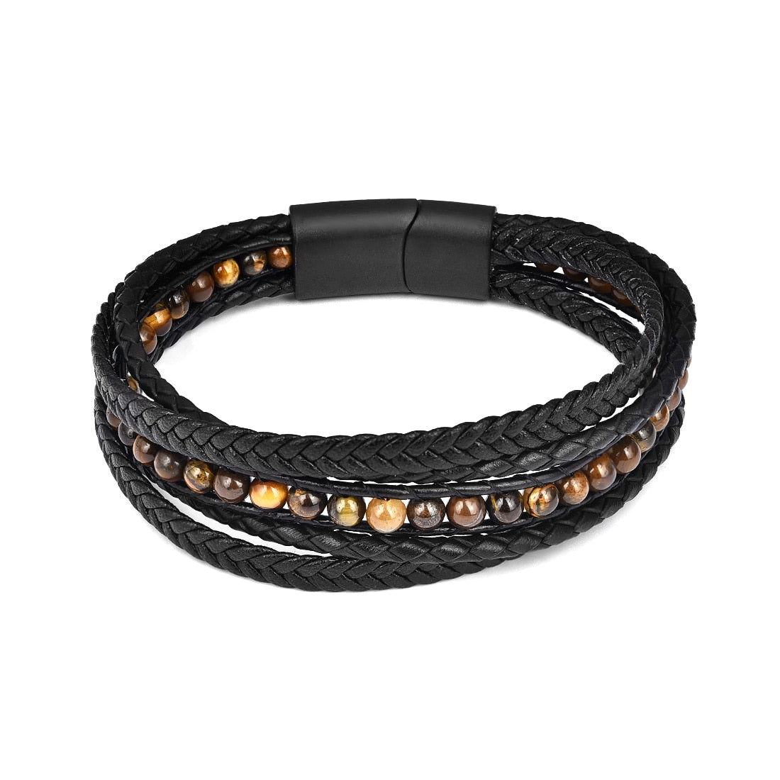 Peris Gems 9 / 18.5cm Woven Multilayered Bracelets Unisex | Stainless-Steel Clasp SHEIN Amazon Temu
