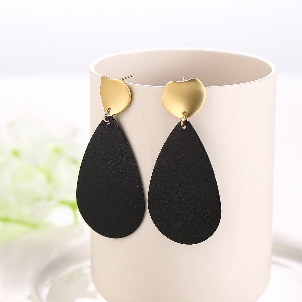 Peris Gems 9 Black and Golden Drop Earrings for Women | Hollow Dangle Earrings for Women SHEIN Amazon Temu