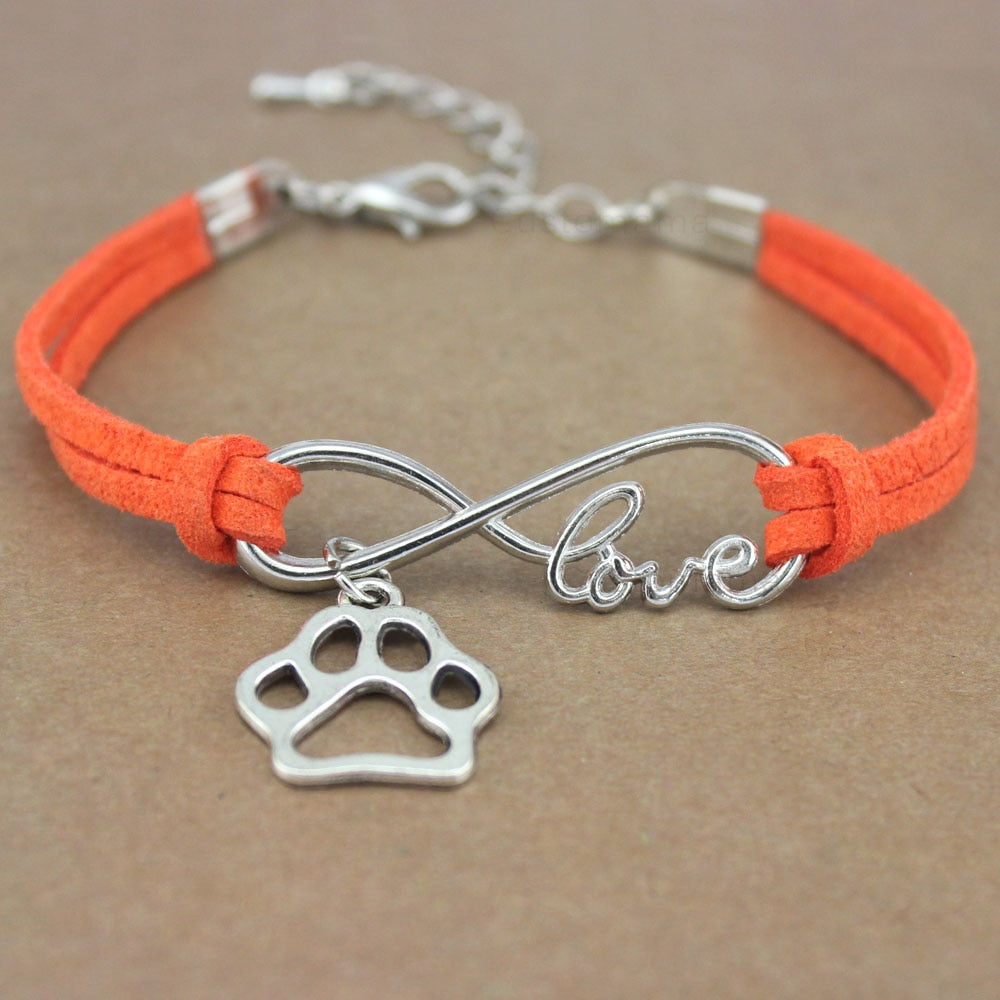 Peris Gems 9 Dog Paw Infinity Rope Bracelets for Women | Animal Love Charms Dog Paw Infinity Rope Bracelets for Women Animal Love Charms SHEIN Amazon Temu