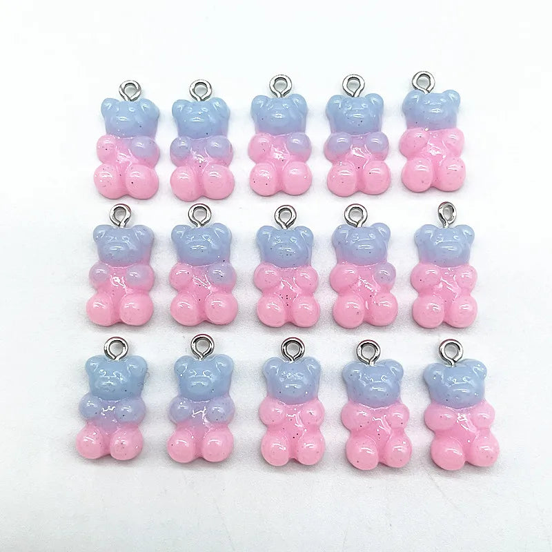 Peris Gems 92 10Pcs Candy Bear Pendant Charms for Necklace Bracelet Earrings Jewelry Making Diy Findings Resin Bears Christmas Making SHEIN Amazon Temu