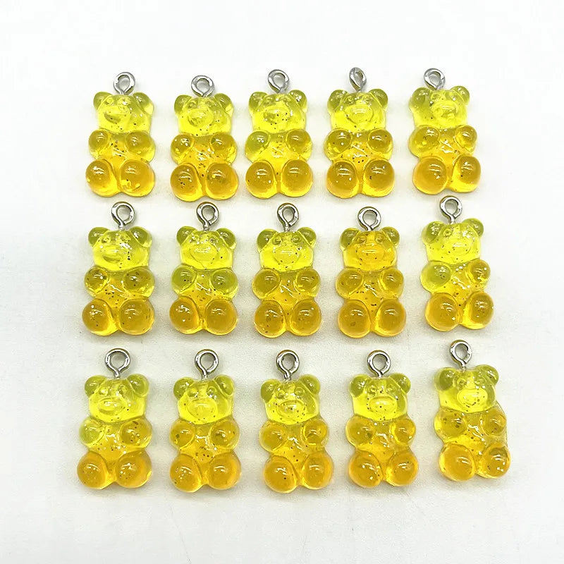 Peris Gems 93 10Pcs Candy Bear Pendant Charms for Necklace Bracelet Earrings Jewelry Making Diy Findings Resin Bears Christmas Making SHEIN Amazon Temu