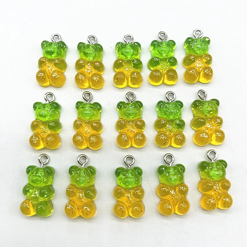 Peris Gems 97 10Pcs Candy Bear Pendant Charms for Necklace Bracelet Earrings Jewelry Making Diy Findings Resin Bears Christmas Making SHEIN Amazon Temu