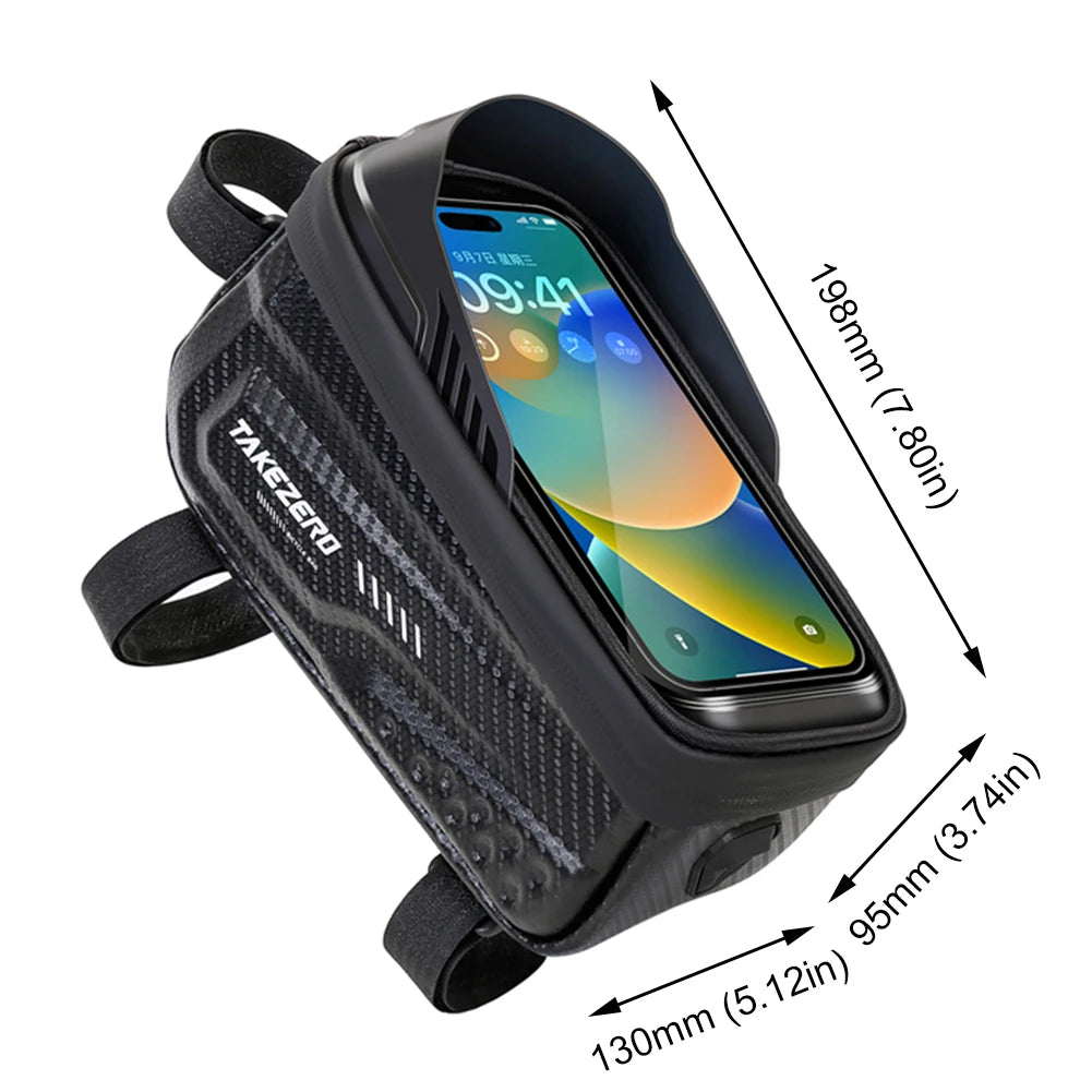 Peris Gems A Bicycle Bag Waterproof Touch Screen Cycling Bag Top Frame Tube Bag MTB Road Bike Bag Phone Case Bike Accessories Bicycle Bag Waterproof Touch Screen Cycling Bag Top Frame Tube Bag MTB Road Bike Bag Phone Case Bike Accessories SHEIN Amazon Temu