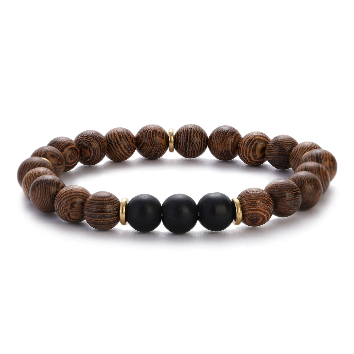 Peris Gems ABJ063-1 Natural 8mm Wodd Bead Bracelets Unisex | Meditation Bracelet SHEIN Amazon Temu