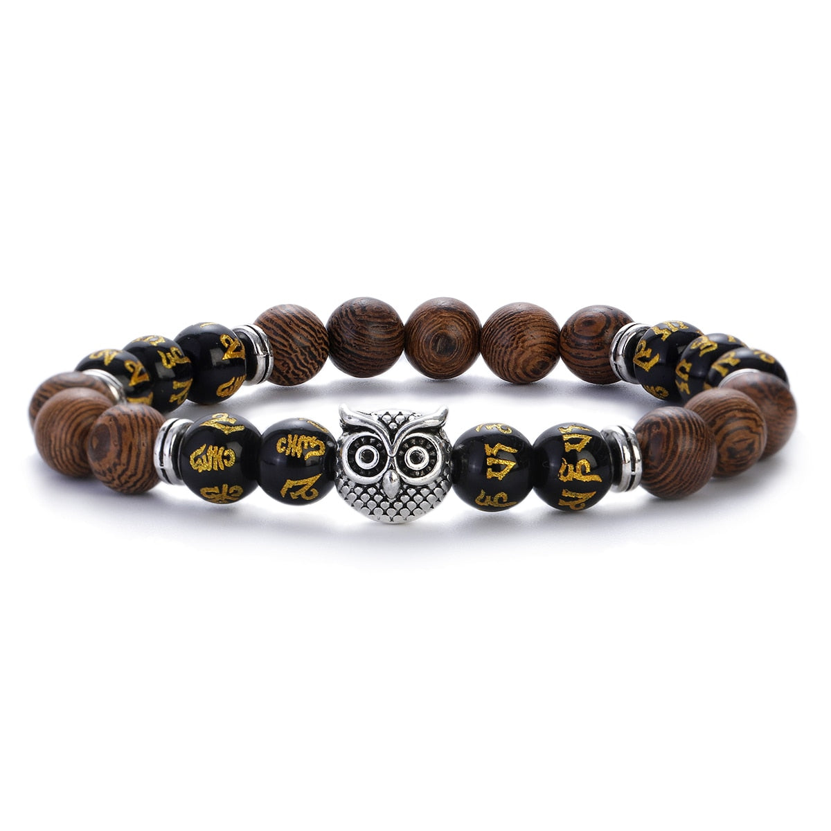 Peris Gems ABJ064-5 Natural 8mm Wodd Bead Bracelets Unisex | Meditation Bracelet SHEIN Amazon Temu