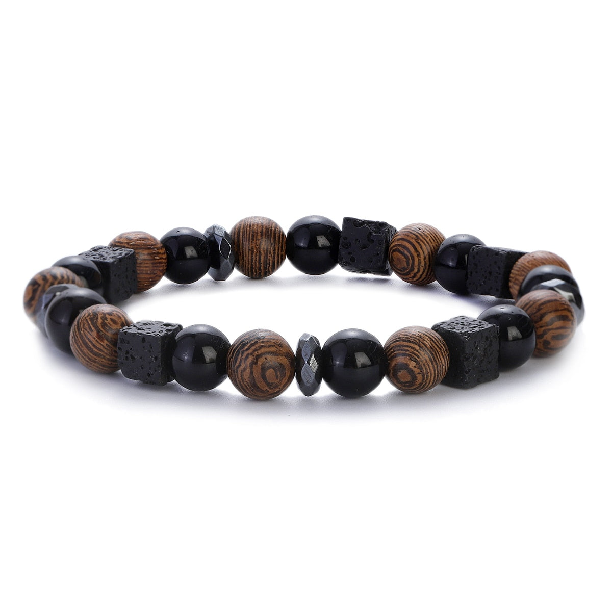 Peris Gems ABJ065-2 Natural 8mm Wodd Bead Bracelets Unisex | Meditation Bracelet SHEIN Amazon Temu