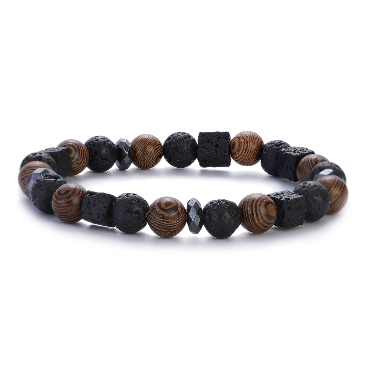 Peris Gems ABJ065-3 Natural 8mm Wodd Bead Bracelets Unisex | Meditation Bracelet SHEIN Amazon Temu