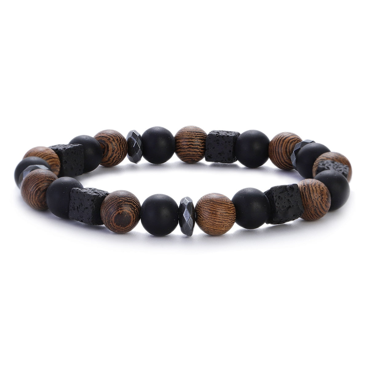 Peris Gems ABJ065-4 Natural 8mm Wodd Bead Bracelets Unisex | Meditation Bracelet SHEIN Amazon Temu