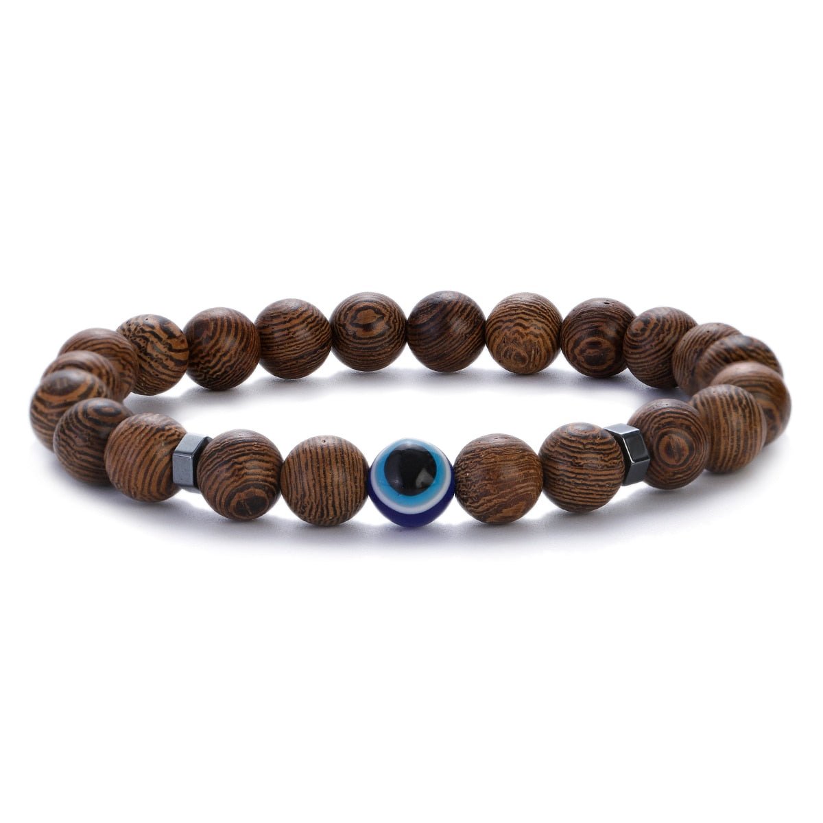 Peris Gems ABJ066-1 Natural 8mm Wodd Bead Bracelets Unisex | Meditation Bracelet SHEIN Amazon Temu