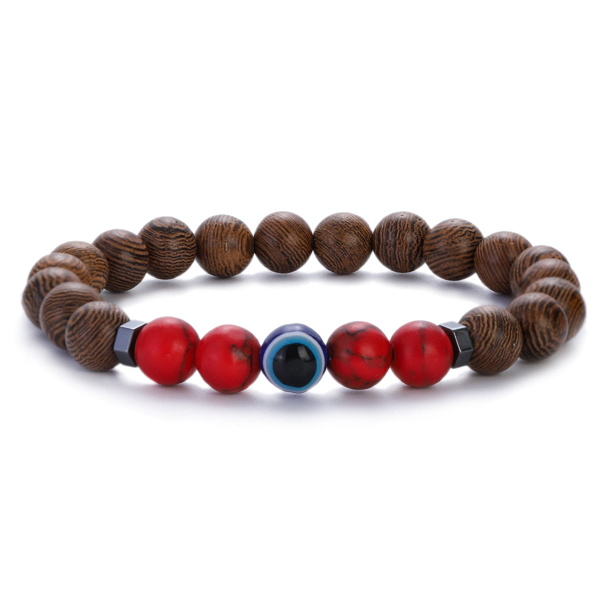 Peris Gems ABJ066-4 Natural 8mm Wodd Bead Bracelets Unisex | Meditation Bracelet SHEIN Amazon Temu
