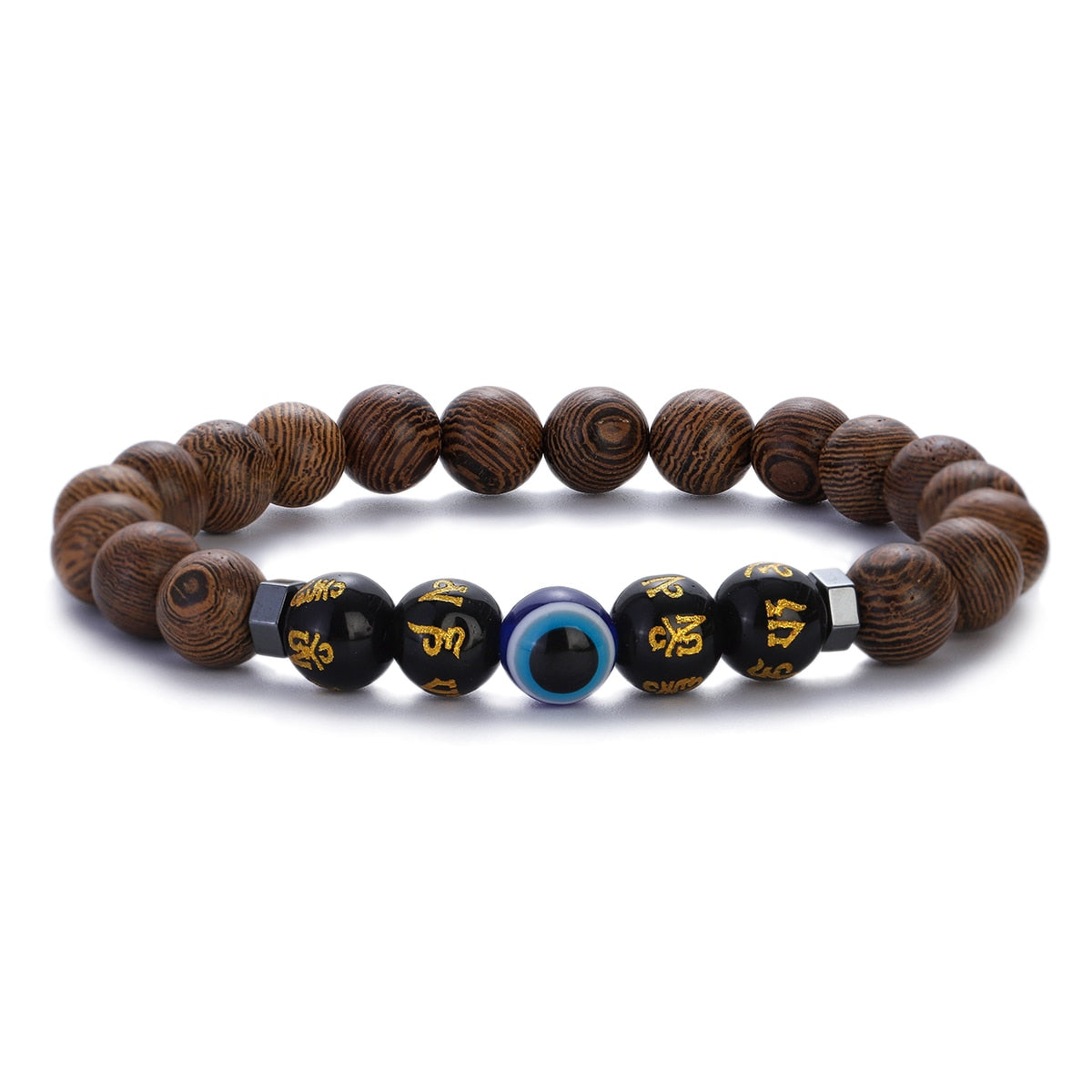 Peris Gems ABJ066-7 Natural 8mm Wodd Bead Bracelets Unisex | Meditation Bracelet SHEIN Amazon Temu