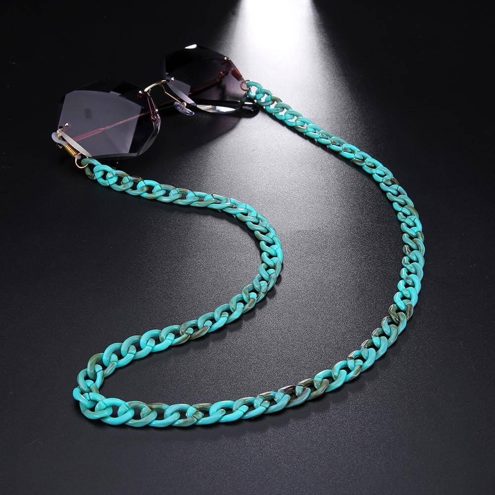Peris Gems Acrylic Cuban Sunglasses Chain Cord Straps Unisex SHEIN Amazon Temu
