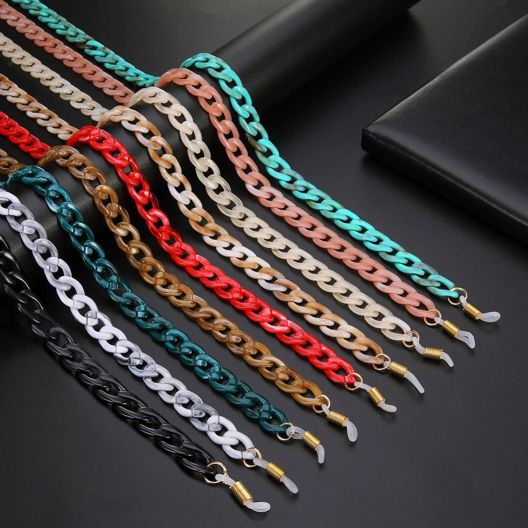 Peris Gems Acrylic Cuban Sunglasses Chain Cord Straps Unisex SHEIN Amazon Temu