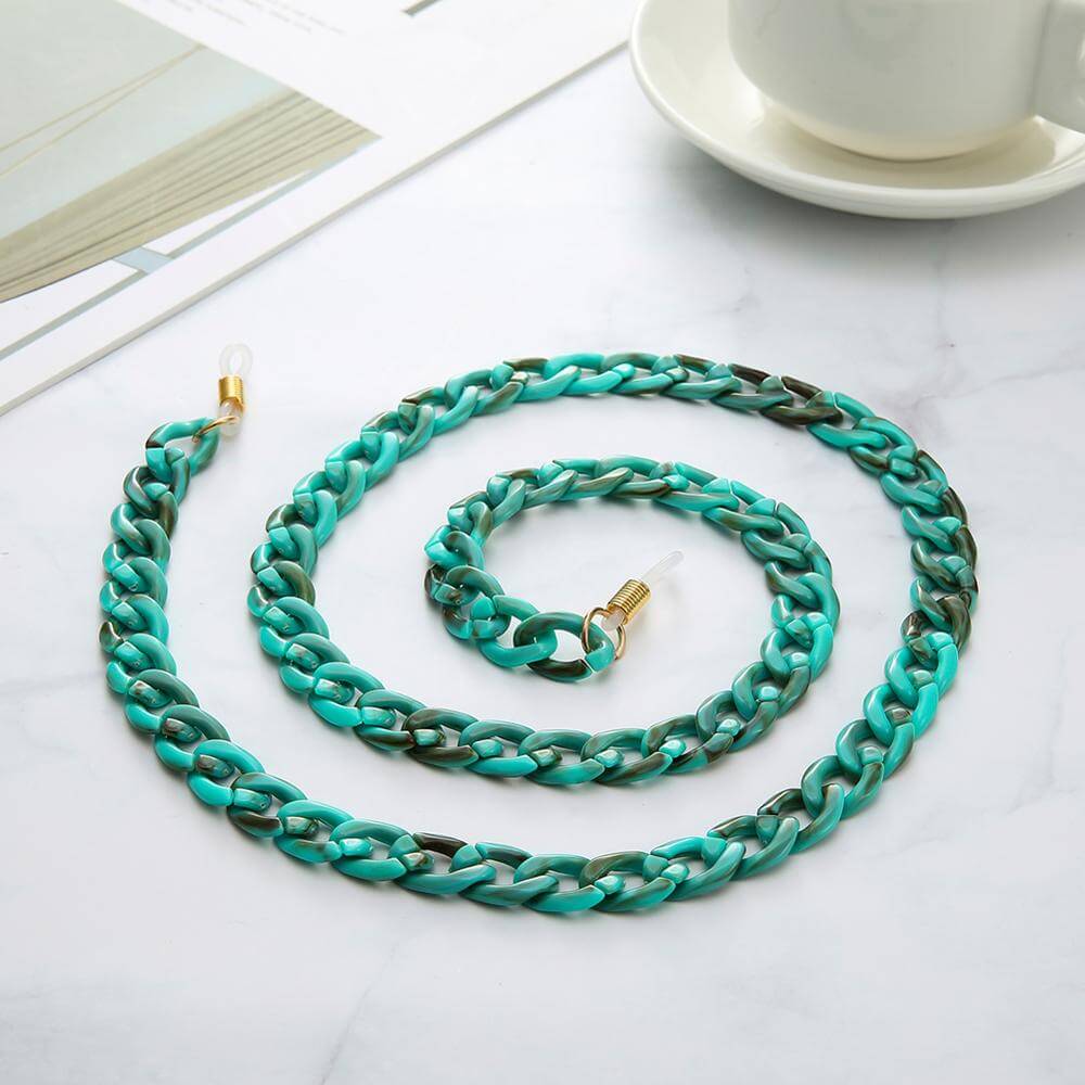 Peris Gems Acrylic Cuban Sunglasses Chain Cord Straps Unisex SHEIN Amazon Temu