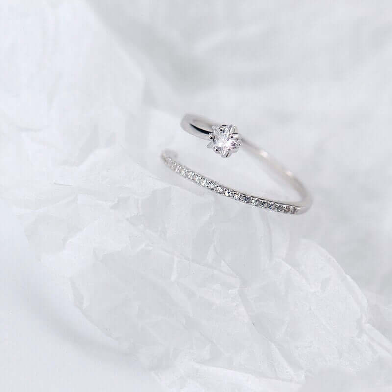 Peris Gems Adjustable Diamond Star Ring for Women | Sterling Silver Ring Adjustable Diamond Star Ring for Women Sterling Silver Ring SHEIN Amazon Temu
