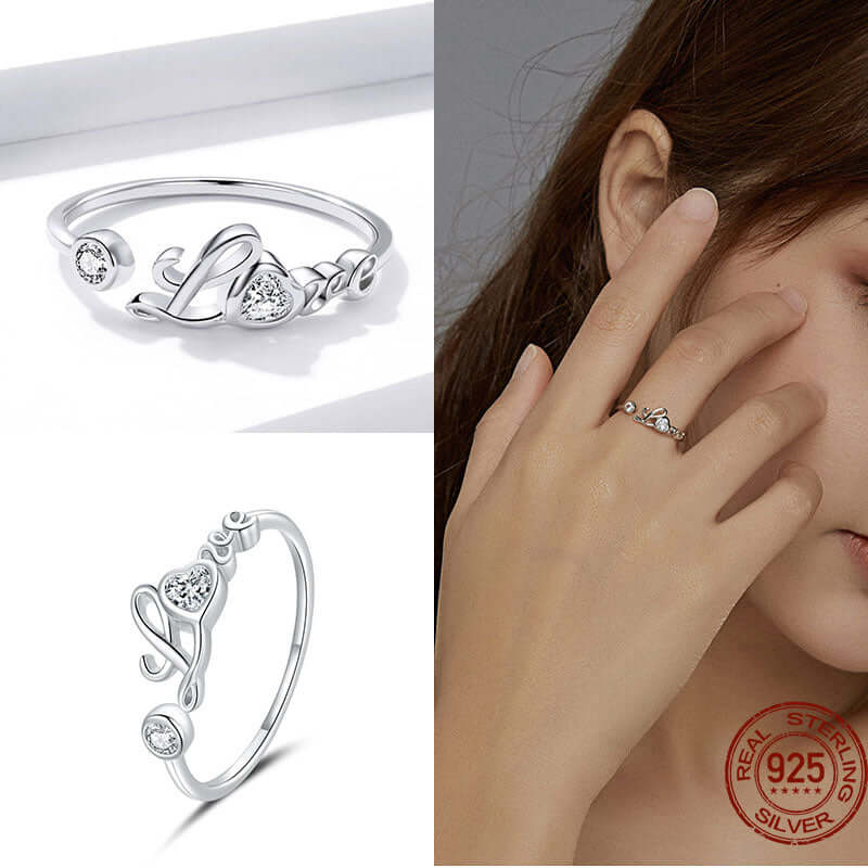 Peris Gems Adjustable Sterling Silver Ring for Women | Star Moon CZ Hug Love Rose Bird Open Rings for Women SHEIN Amazon Temu