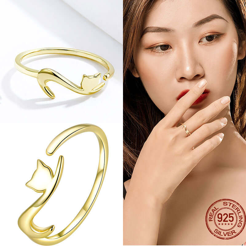 Peris Gems Adjustable Sterling Silver Ring for Women | Star Moon CZ Hug Love Rose Bird Open Rings for Women SHEIN Amazon Temu