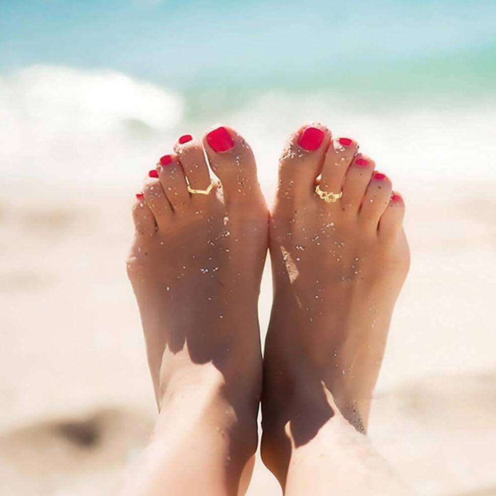 Peris Gems Adjustable Toe Rings for Women | 12pc Open Toe and Finger Rings SHEIN Amazon Temu