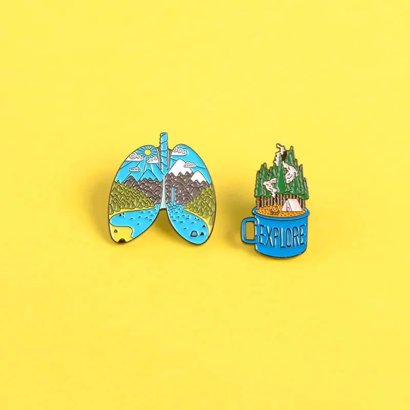 Peris Gems Adventure Travel Lover Theme Lapel Pin Badges Unisex SHEIN Amazon Temu