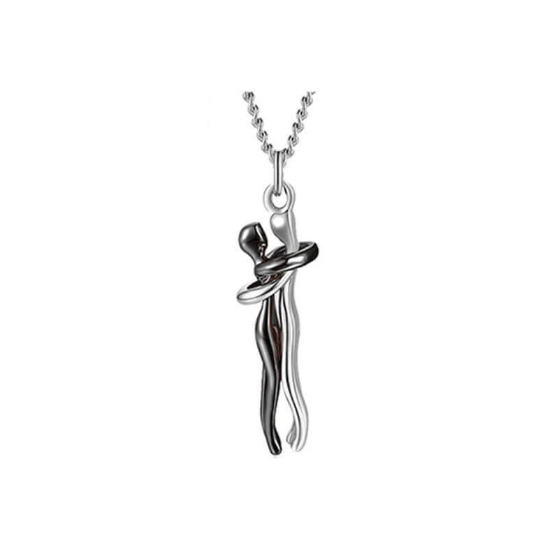 Peris Gems Affectionate Hugging Pendant Necklace Unisex | Love Necklace SHEIN Amazon Temu