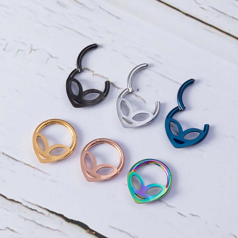 Peris Gems Alien Hoop 1pc Septum Nose Ring | Tragus Helix Piercings SHEIN Amazon Temu