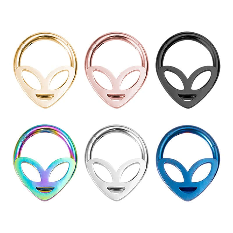 Peris Gems Alien Hoop 1pc Septum Nose Ring | Tragus Helix Piercings SHEIN Amazon Temu