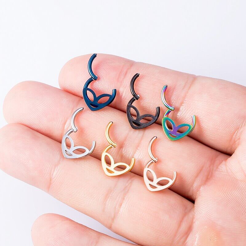 Peris Gems Alien Hoop 1pc Septum Nose Ring | Tragus Helix Piercings SHEIN Amazon Temu