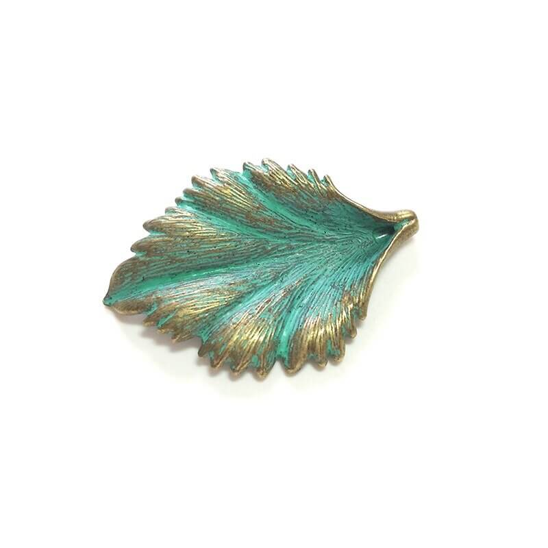 Peris Gems Alloy Green Leaf Charm Pendants for Jewelry DIY SHEIN Amazon Temu