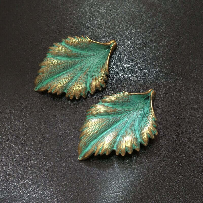 Peris Gems Alloy Green Leaf Charm Pendants for Jewelry DIY SHEIN Amazon Temu