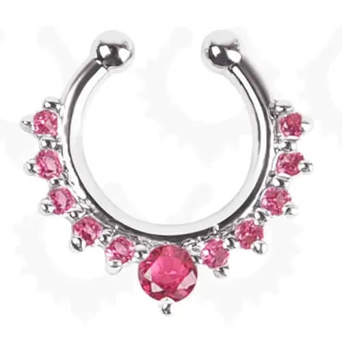 Peris Gems Alloy Hoop Fake Nose Piercing Septum Ring for Women SHEIN Amazon Temu