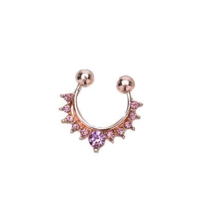 Peris Gems Alloy Hoop Fake Nose Piercing Septum Ring for Women SHEIN Amazon Temu