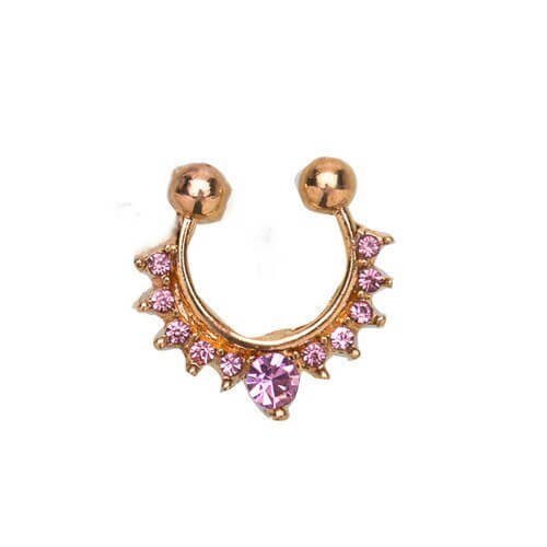 Peris Gems Alloy Hoop Fake Nose Piercing Septum Ring for Women SHEIN Amazon Temu