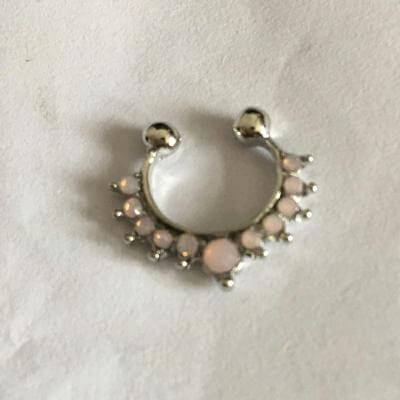 Peris Gems Alloy Hoop Fake Nose Piercing Septum Ring for Women SHEIN Amazon Temu