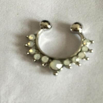 Peris Gems Alloy Hoop Fake Nose Piercing Septum Ring for Women SHEIN Amazon Temu