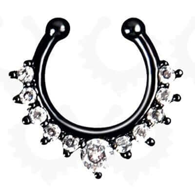 Peris Gems Alloy Hoop Fake Nose Piercing Septum Ring for Women SHEIN Amazon Temu
