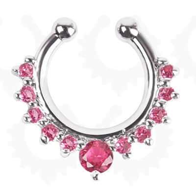 Peris Gems Alloy Hoop Fake Nose Piercing Septum Ring for Women SHEIN Amazon Temu