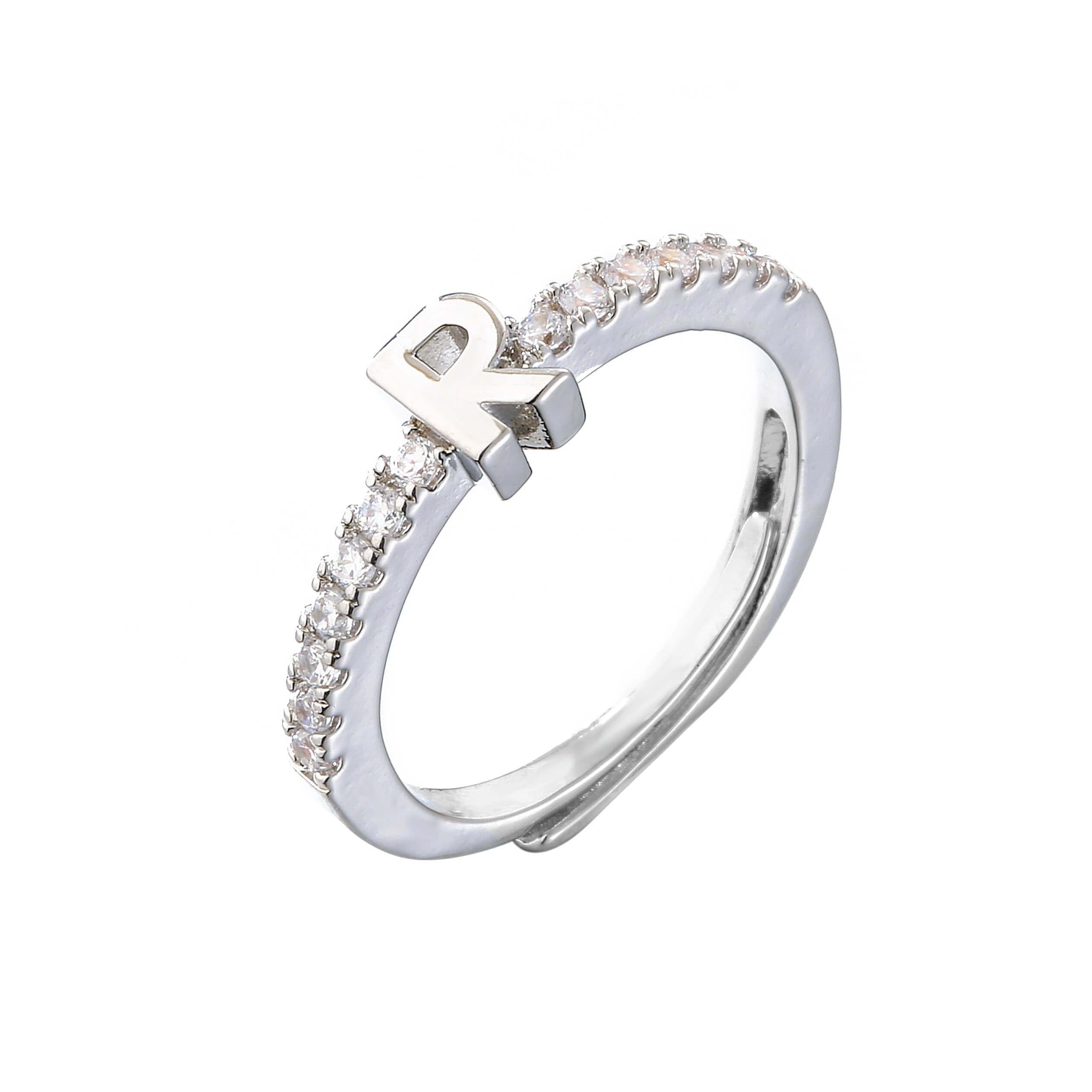 Peris Gems Alphabet Letters Initial Rings - Classic Adjustable Opening Gold Silver Ring SHEIN Amazon Temu