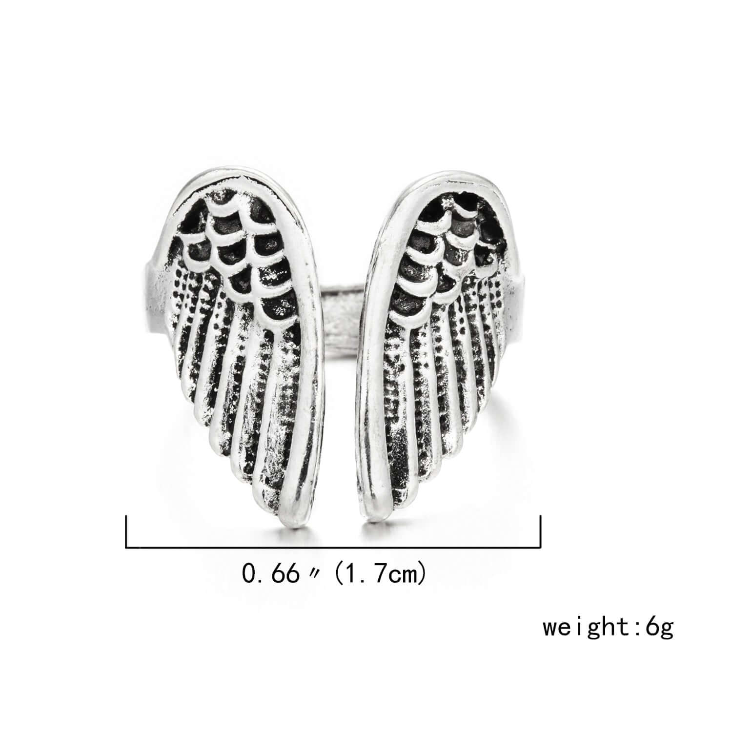 Peris Gems Angel Wings Opal 2pc Moonstone Angel and Demon Adjustable Rings for Women SHEIN Amazon Temu