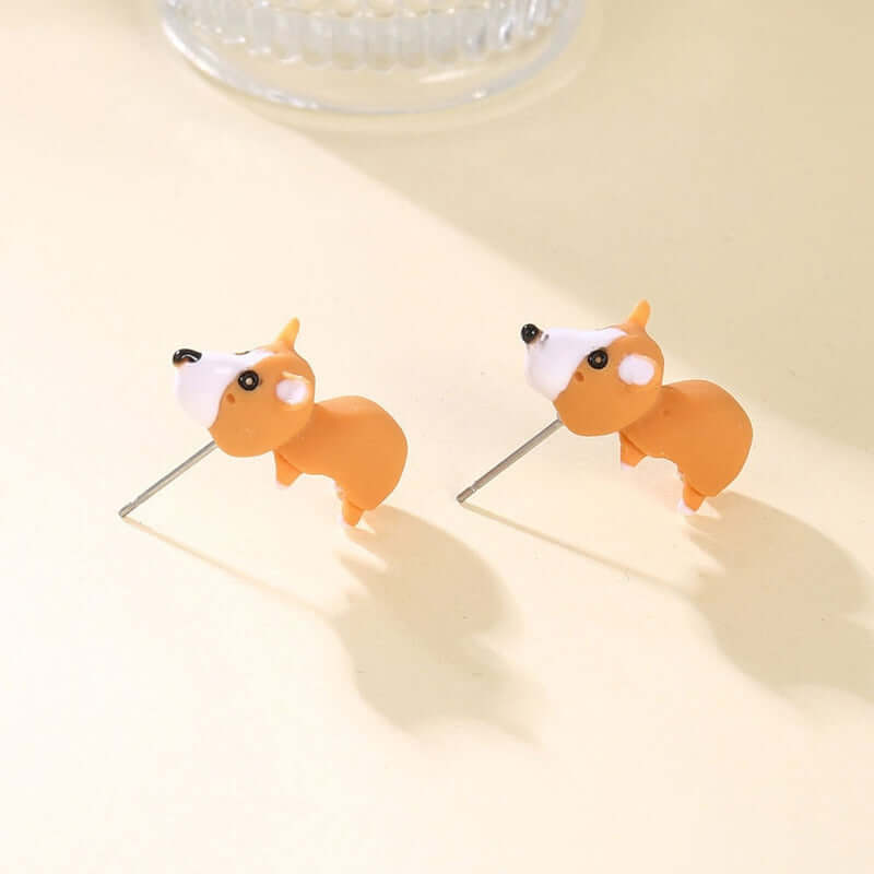 Peris Gems Animal Cartoon Stud Earring for Women | Cute Dinosaur Little Dog Whale Clay Bite Earrings Animal Cartoon Stud Earring for Women | Dinosaur Earrings SHEIN Amazon Temu