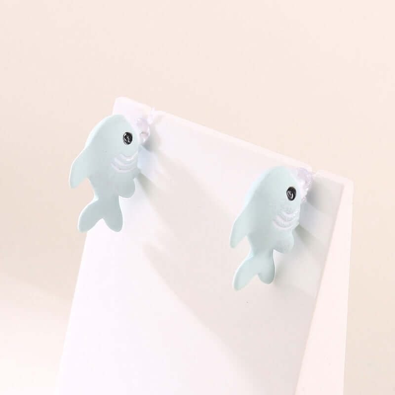 Peris Gems Animal Cartoon Stud Earring for Women | Cute Dinosaur Little Dog Whale Clay Bite Earrings Animal Cartoon Stud Earring for Women | Dinosaur Earrings SHEIN Amazon Temu