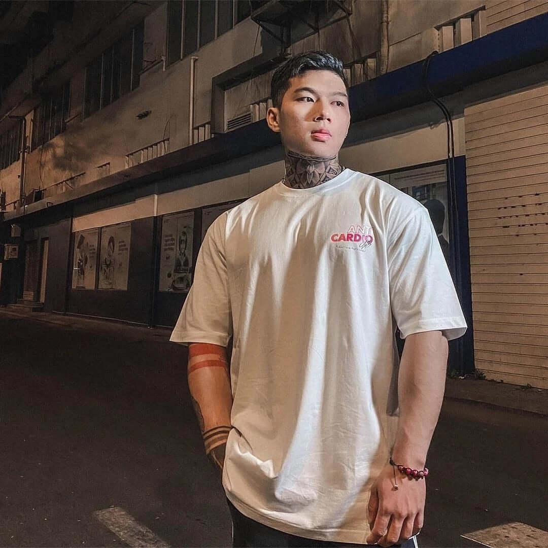 Peris Gems Anti-Cardio Oversized Cotton Tee for Men | Gym Bro Bulking Shirt Anti-Cardio Oversized Cotton Tee | Gym Bro Bulking Shirt SHEIN Amazon Temu