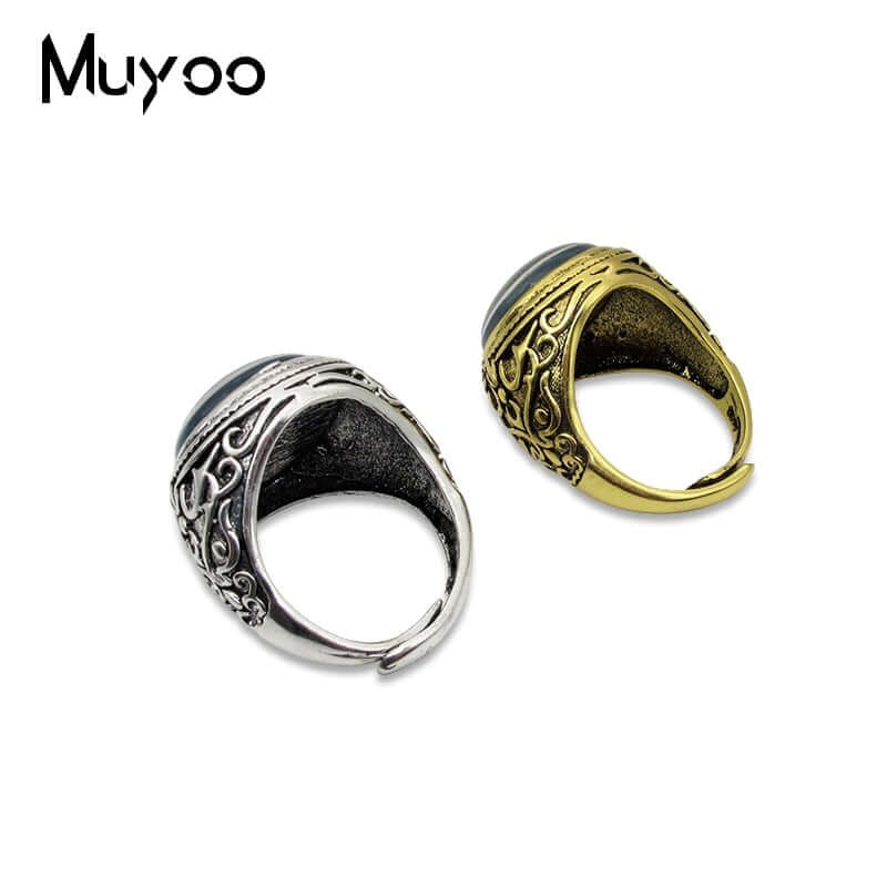 Peris Gems Antique Navigation Compass Rings for Men | Compass Dragon Eyes Silver Treasure Ring SHEIN Amazon Temu
