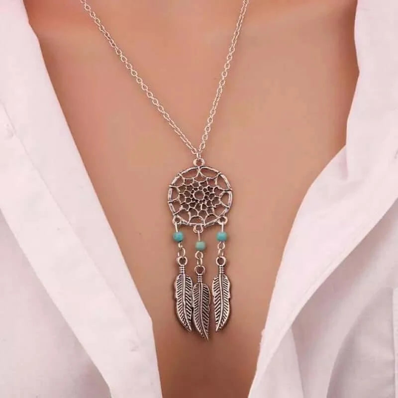 Peris Gems Antique Silver Boho Pendant Necklace for Women SHEIN Amazon Temu