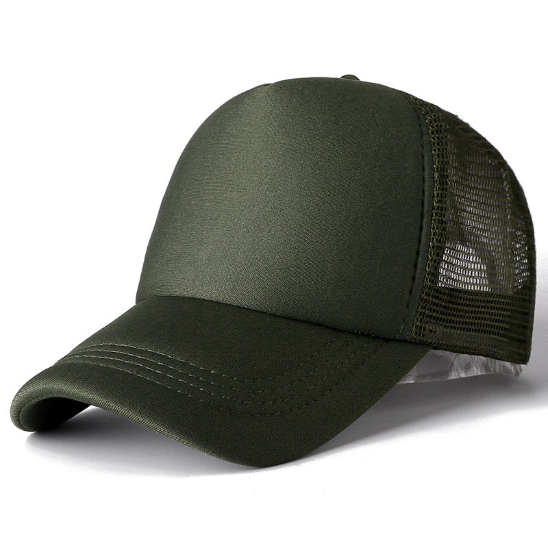Peris Gems Army Green / 54cm-60cm Casual Plain Mesh Baseball Cap Unisex | Adjustable Snapback Hats Casual Plain Mesh Baseball Cap Unisex | Adjustable Hats SHEIN Amazon Temu