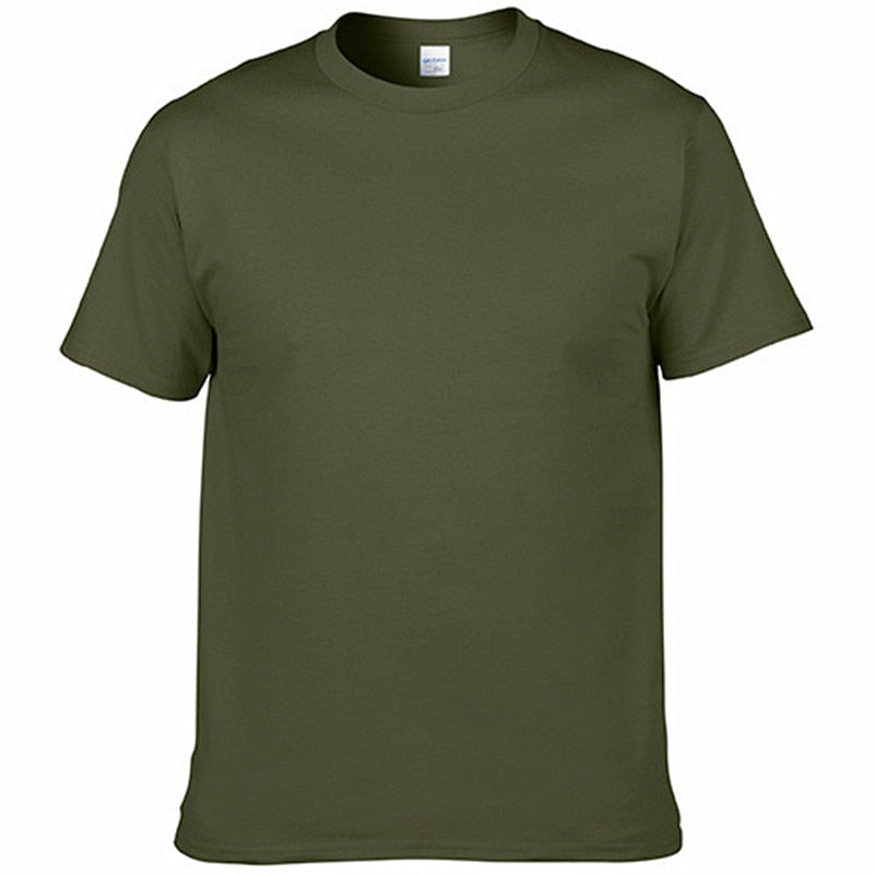 Peris Gems Army Green / XS Casual Cotton O-Neck T-Shirts for Men SHEIN Amazon Temu