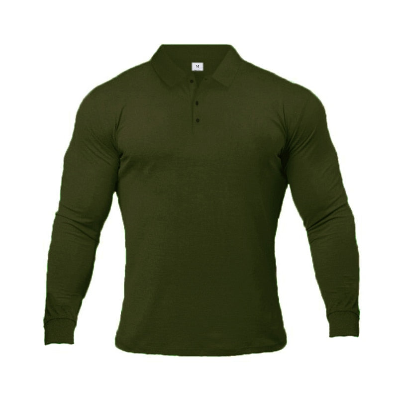 Peris Gems armygreen / M Slim Collared Pop Long Sleeve Shirt for Men | Solid Muscle Shirt Slim Collared Pop Long Sleeve Shirt for Men | Muscle Shirt SHEIN Amazon Temu